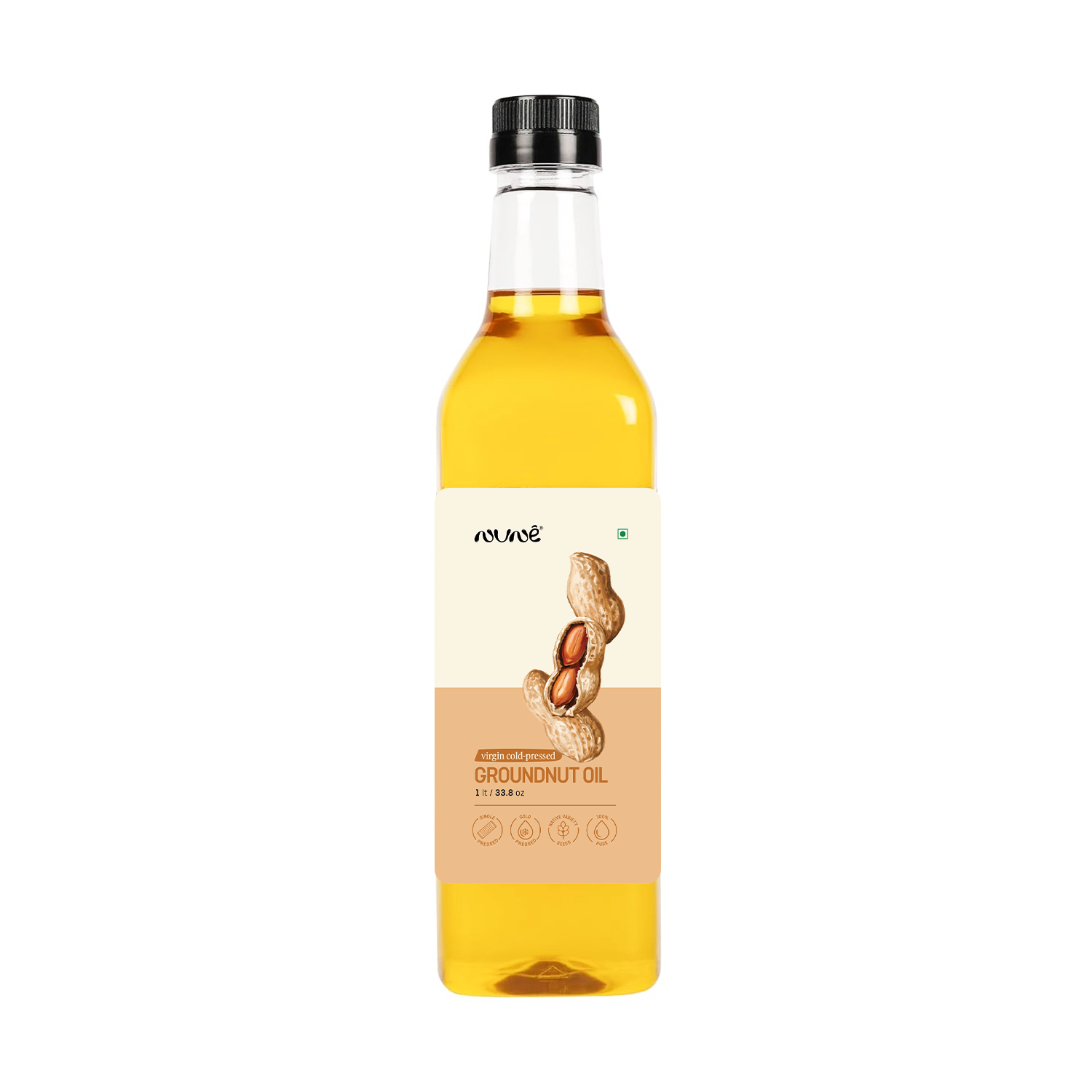 Cold Pressed Groundnut Oil Plastic Bottle 500 ml