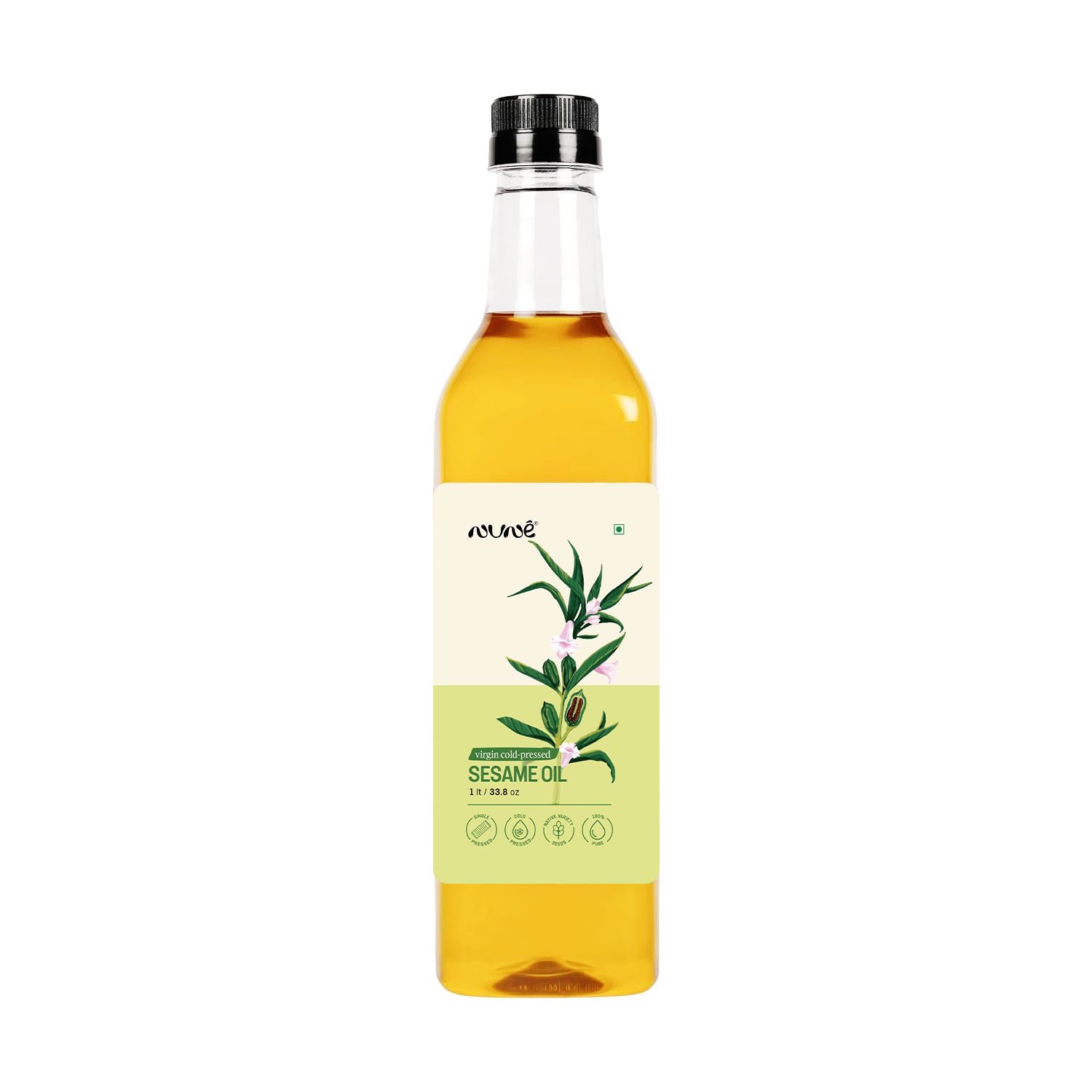 Cold Pressed Sesame Oil ( White Sesame Seeds ) Plastic Bottle 500ml