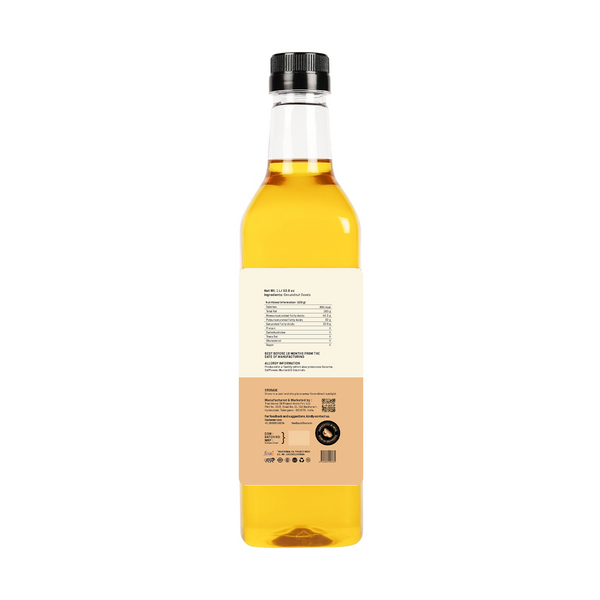 Cold Pressed Groundnut Oil Plastic Bottle 1 Litre