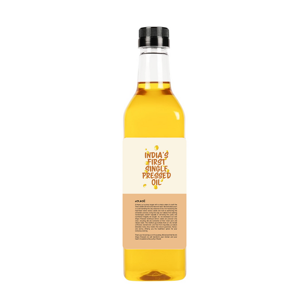Cold Pressed Groundnut Oil Plastic Bottle 1 Litre