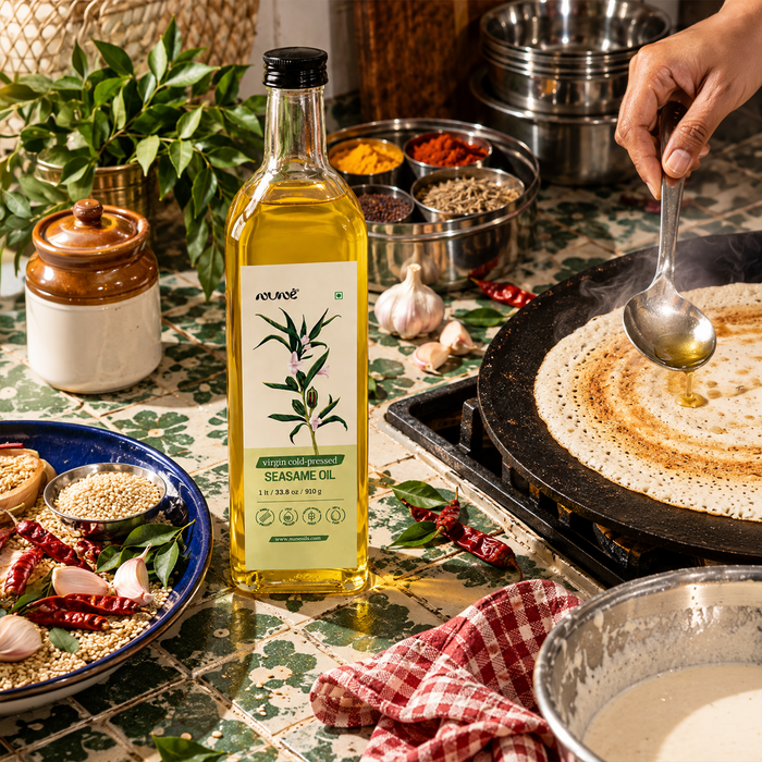 Cold Pressed Sesame Oil ( White Sesame Seeds )