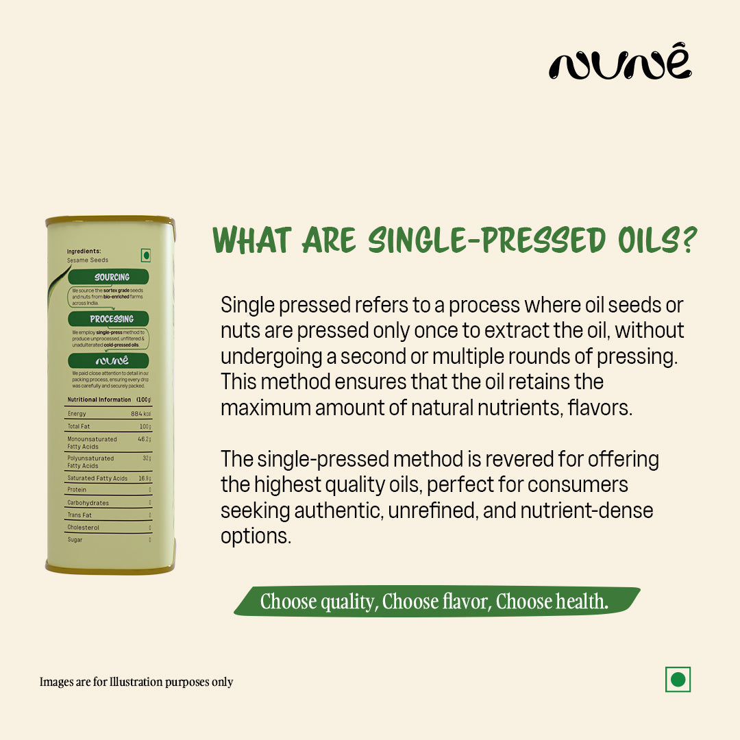 Cold Pressed Sesame Oil ( White Sesame Seeds )