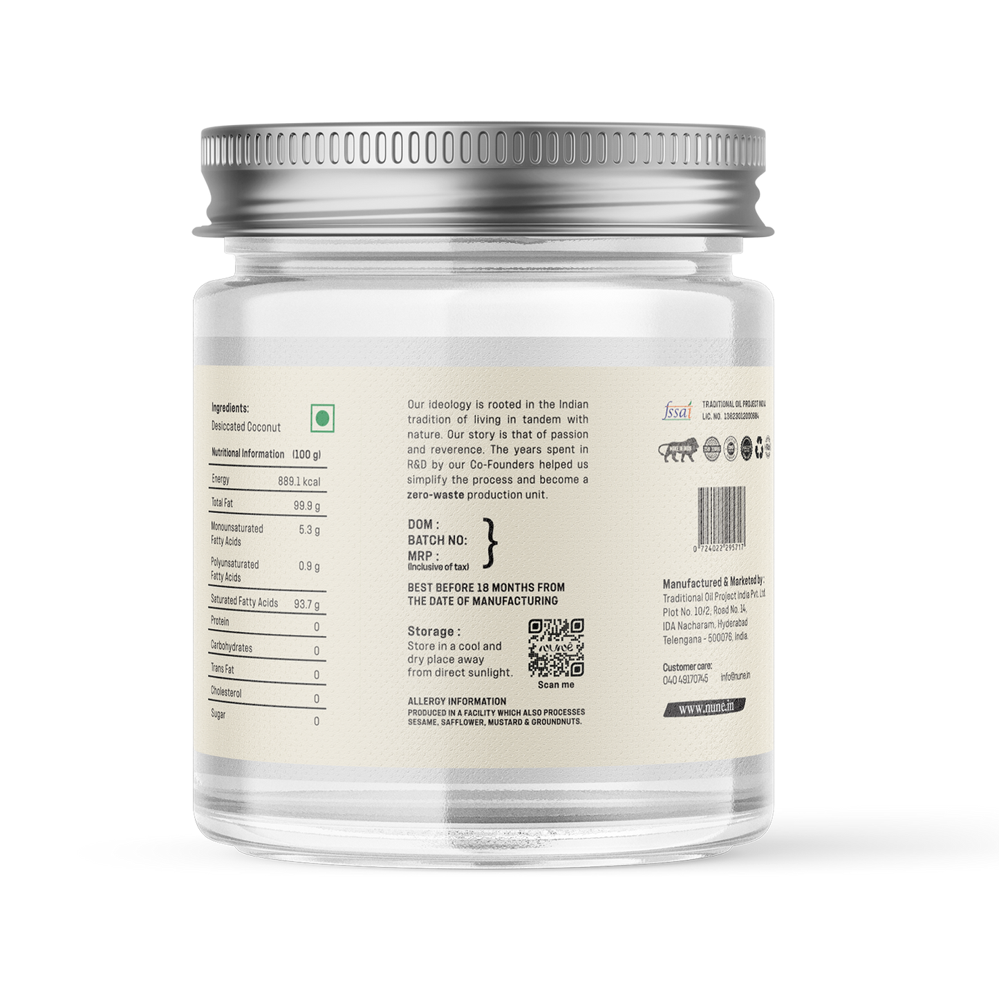 Extra Virgin Cold Pressed Coconut Oil